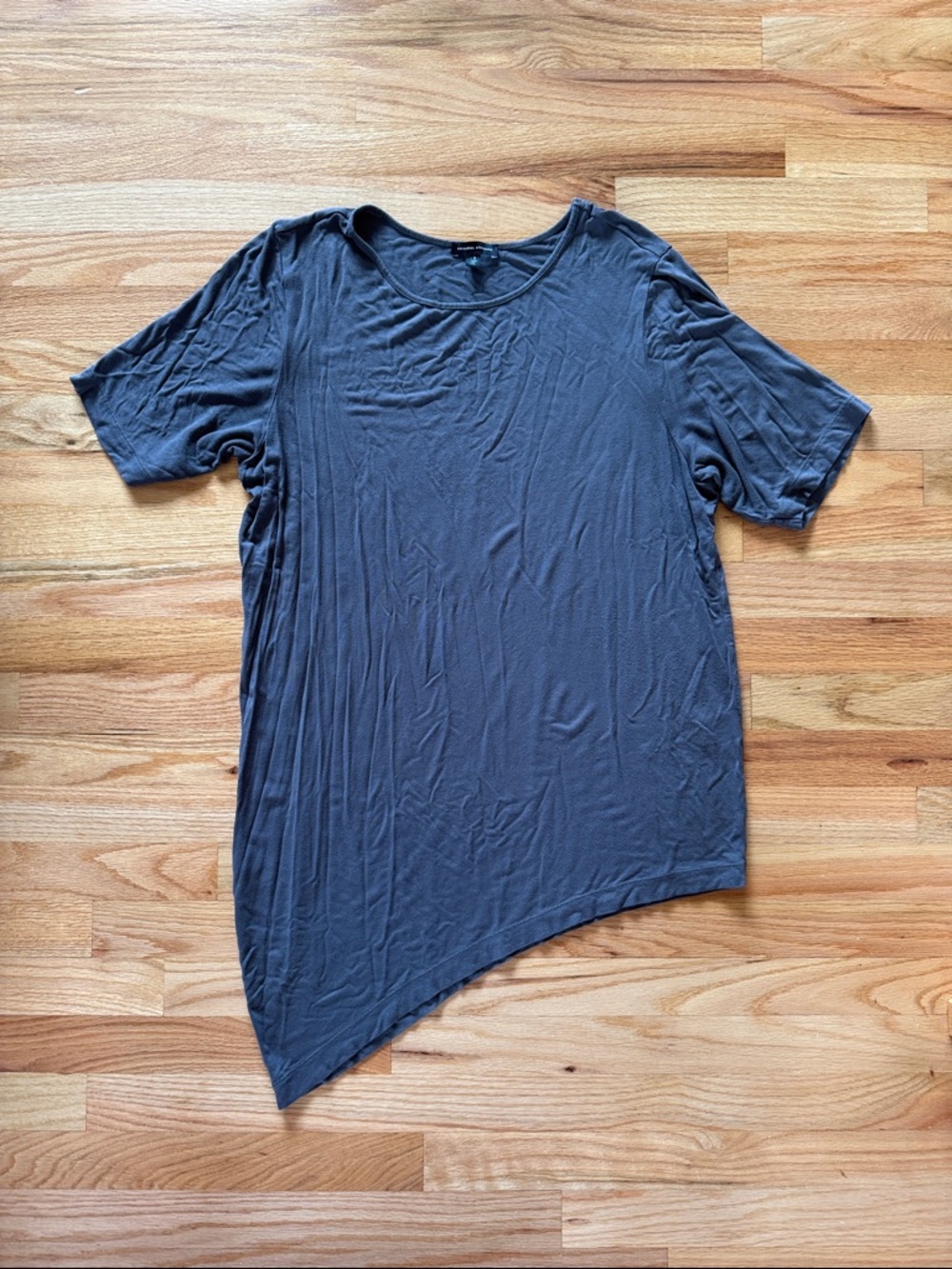 Last Chance! Universal Standard Size S Women's Asymmetrical Hem Gray Tunic